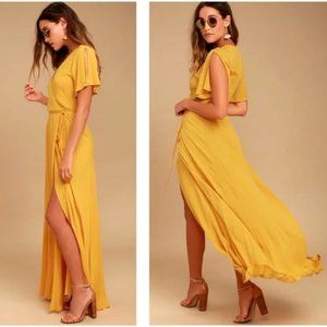 Lulu's Summer Wrap Maxi Dress Size Large